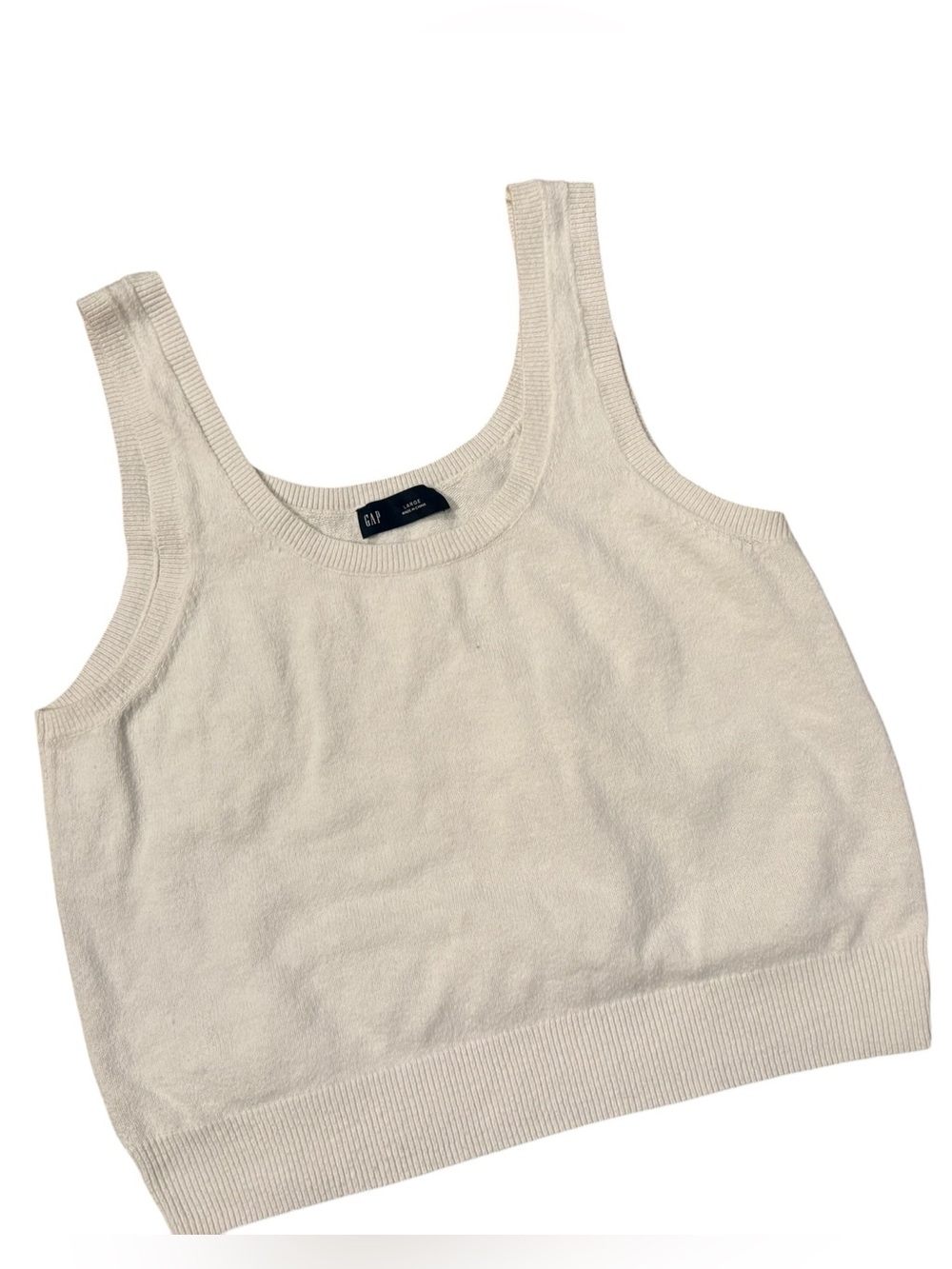 Gap Sleeveless Knit Crop Top Size Large